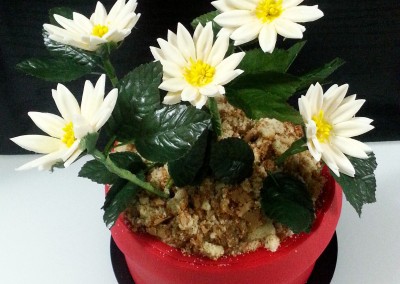 Tarta Maceta con Flores